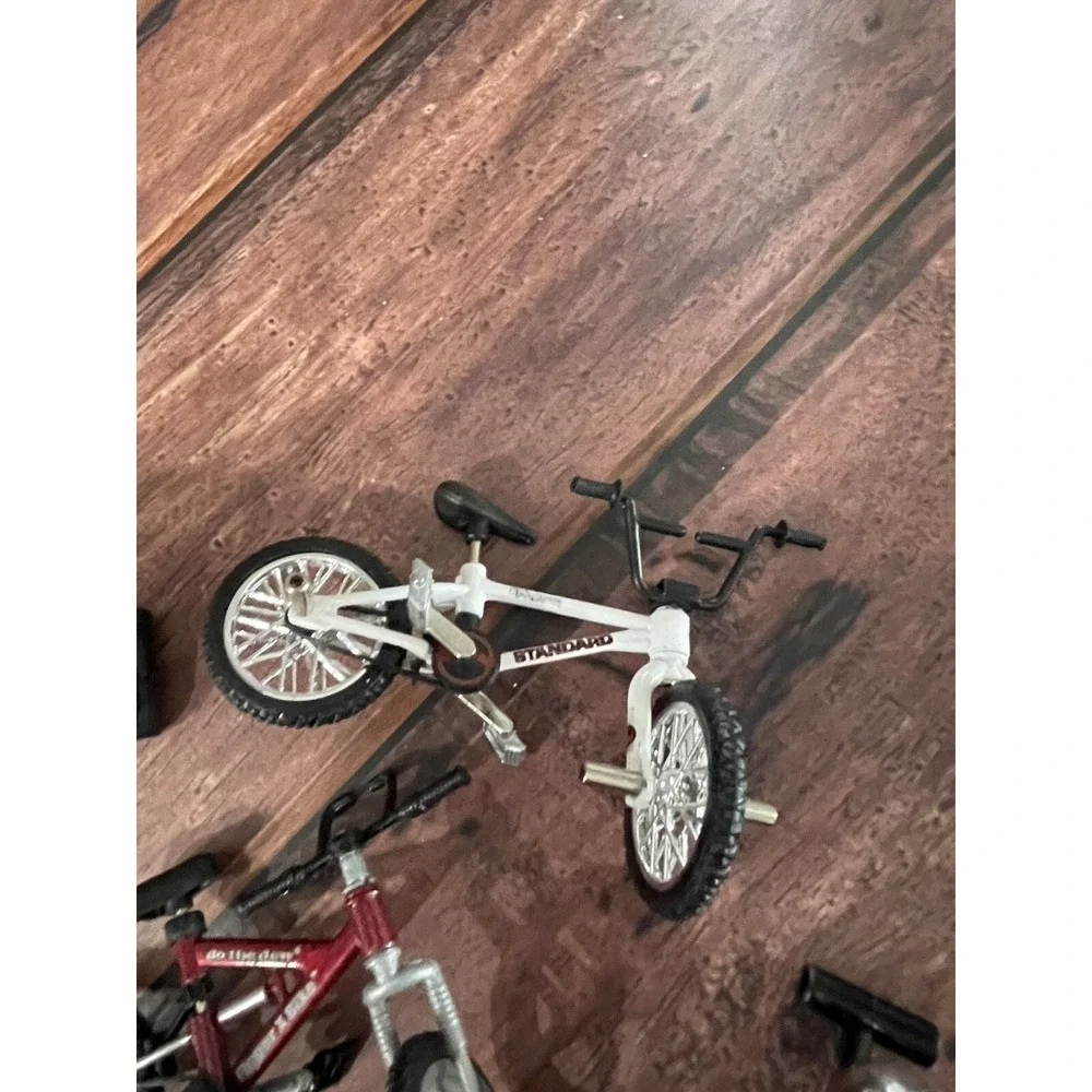 Five Vintage BMX Flick Trix Bike Lot Mix With One Bike Stand And 3 Metal Piece